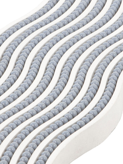 Стекло шар серый 6мм 1нить