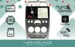 Магнитола для Lada Priora 2007-2013 (рамка серебро) - Vaycar VA33-3112-1 на Android 13, Быстрая, 4G SIM-слот