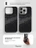 Чехол накладка iPhone 15 Pro 6.1" Gurdini Carbon Design (Magsafe &amp; Lense holder) Galaxy Black