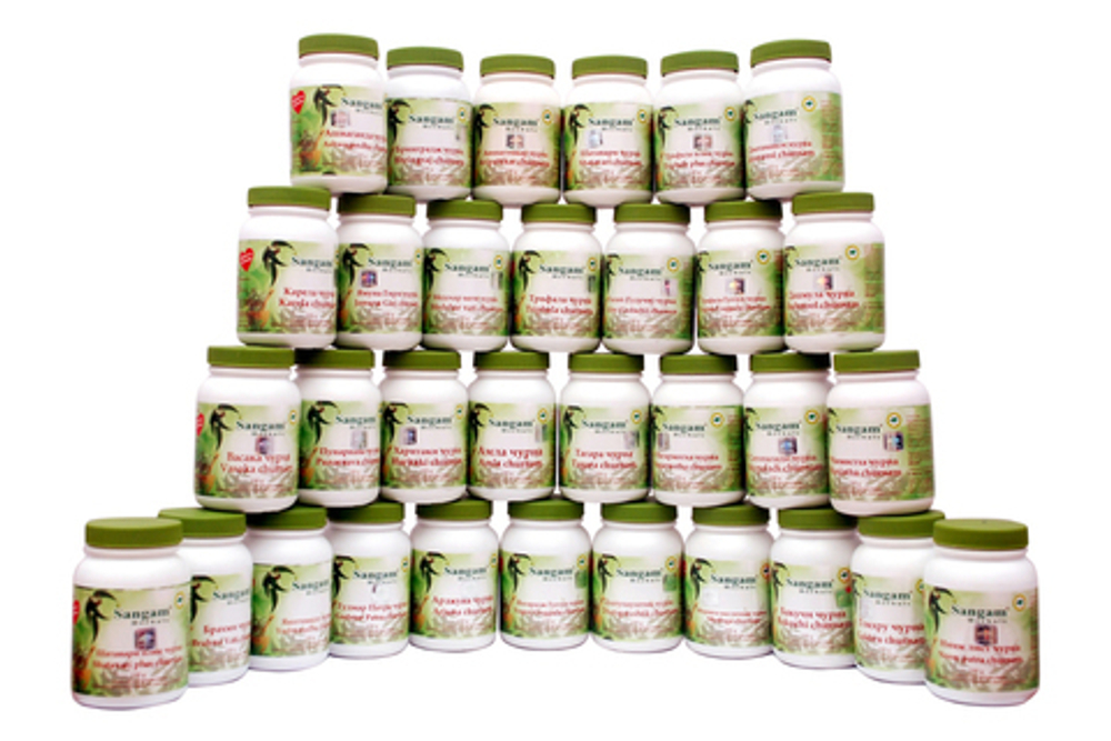 Маска Sangam Herbals Multani Mitti churnam Мултани митти чурна смесь сухого растительного сырья 100 г