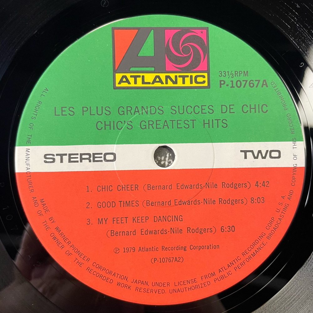 Винтажная виниловая пластинка LP Chic, Les Plus Grands Succes De Chic, Chic Greatest Hits (Япония 1979) (Оби)