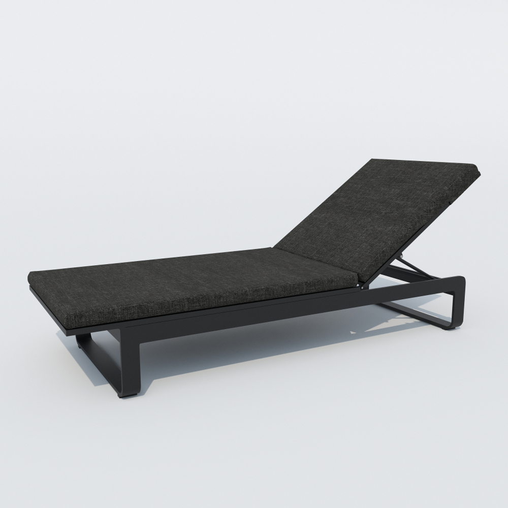 Шезлонг Ideal Patio ЛЕТТО маренго - каркас карбон