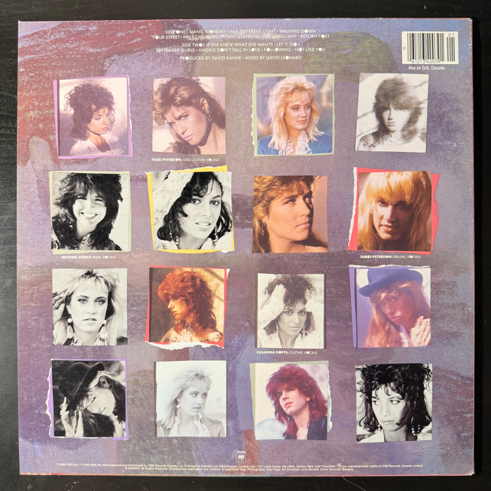 Bangles ‎– Different Light (Канада 1986г.)