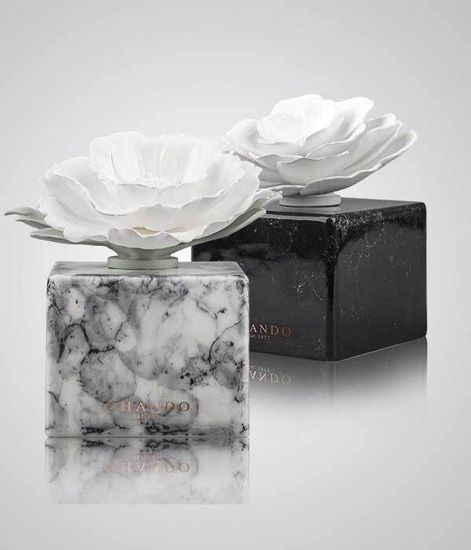 White Marble, ароматический диффузор с необычными палочками, Chando
