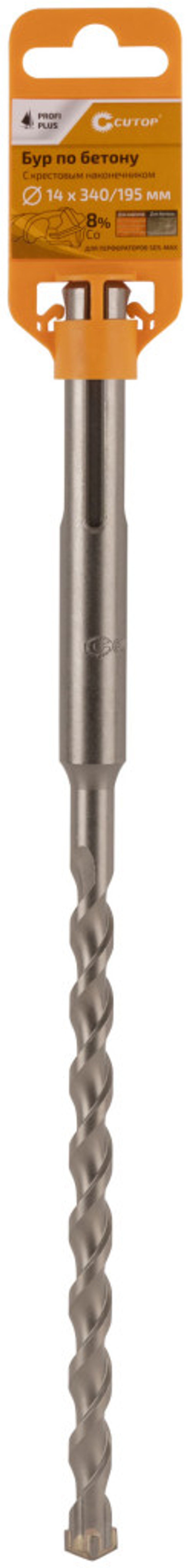 42-14340 Бур по бетону CUTOP Profi Plus, SDS-Max с крестовым наконечником 14x340 мм