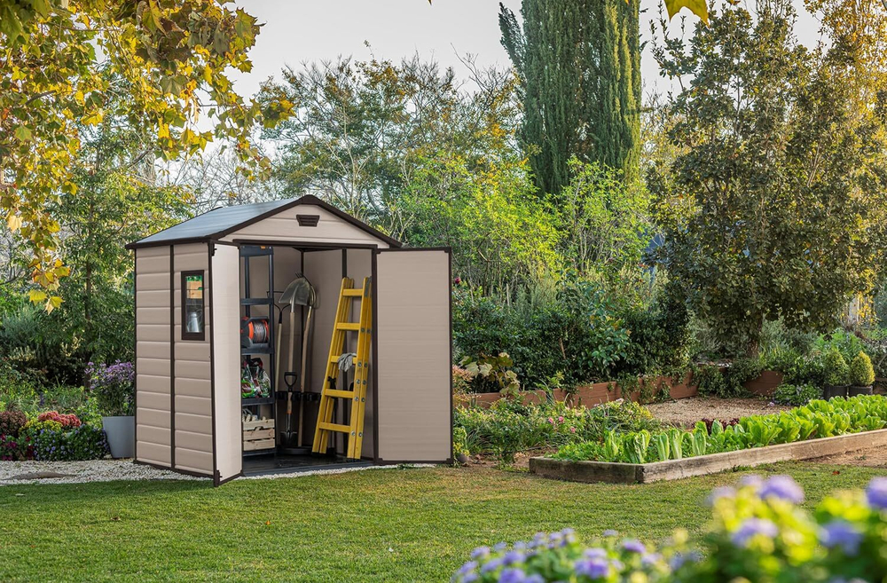 Пластиковый сарай Keter Manor 6x5 beige