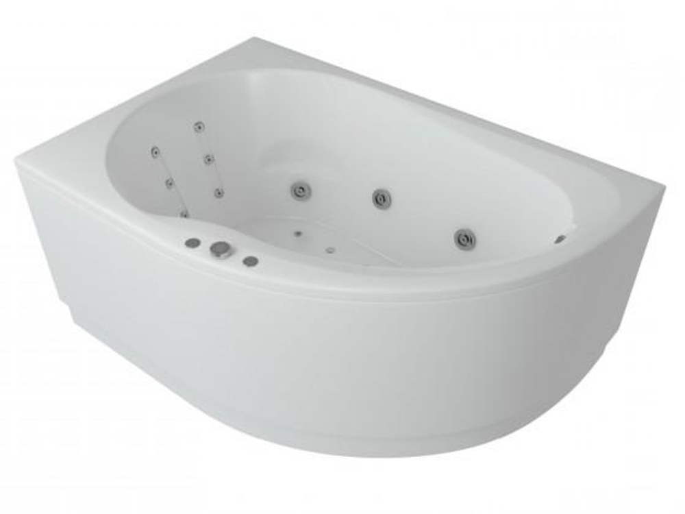 Акриловая ванна Aquatek (Акватек) Вирго 150x100 L, с каркасом и сливом-переливом