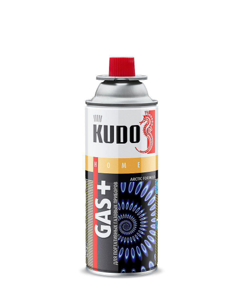 Газовый баллон цанговый, 220г, всезезонный KUDO   9621