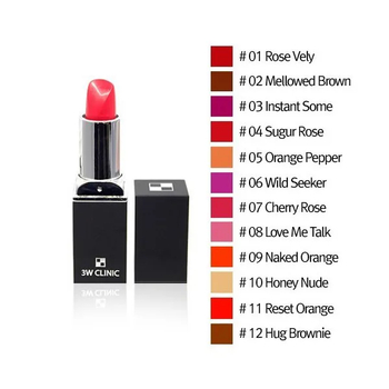 Помада для губ 3W Clinic #11 Aqua Matte Lip Stick Reset Orange тон 11 матовая увлажняющая 3,7 г