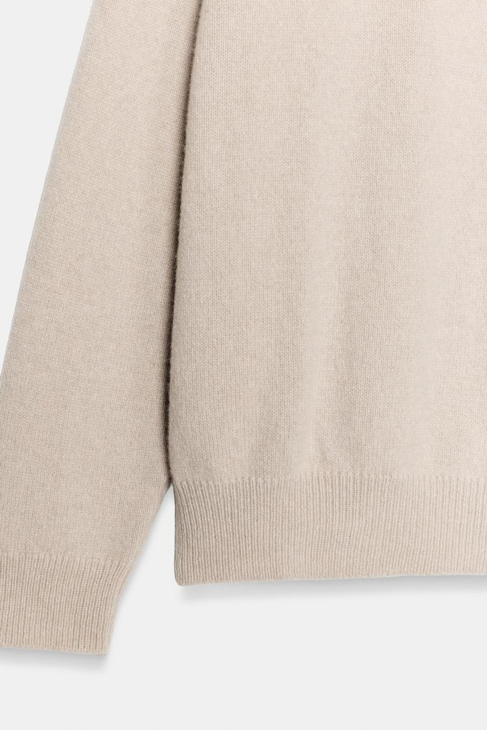 ZARA БАЗОВЫЙ ДЖЕМПЕР ИЗ ШЕРСТИ И КАШЕМИРА, ЦВЕТ ЛЬДА