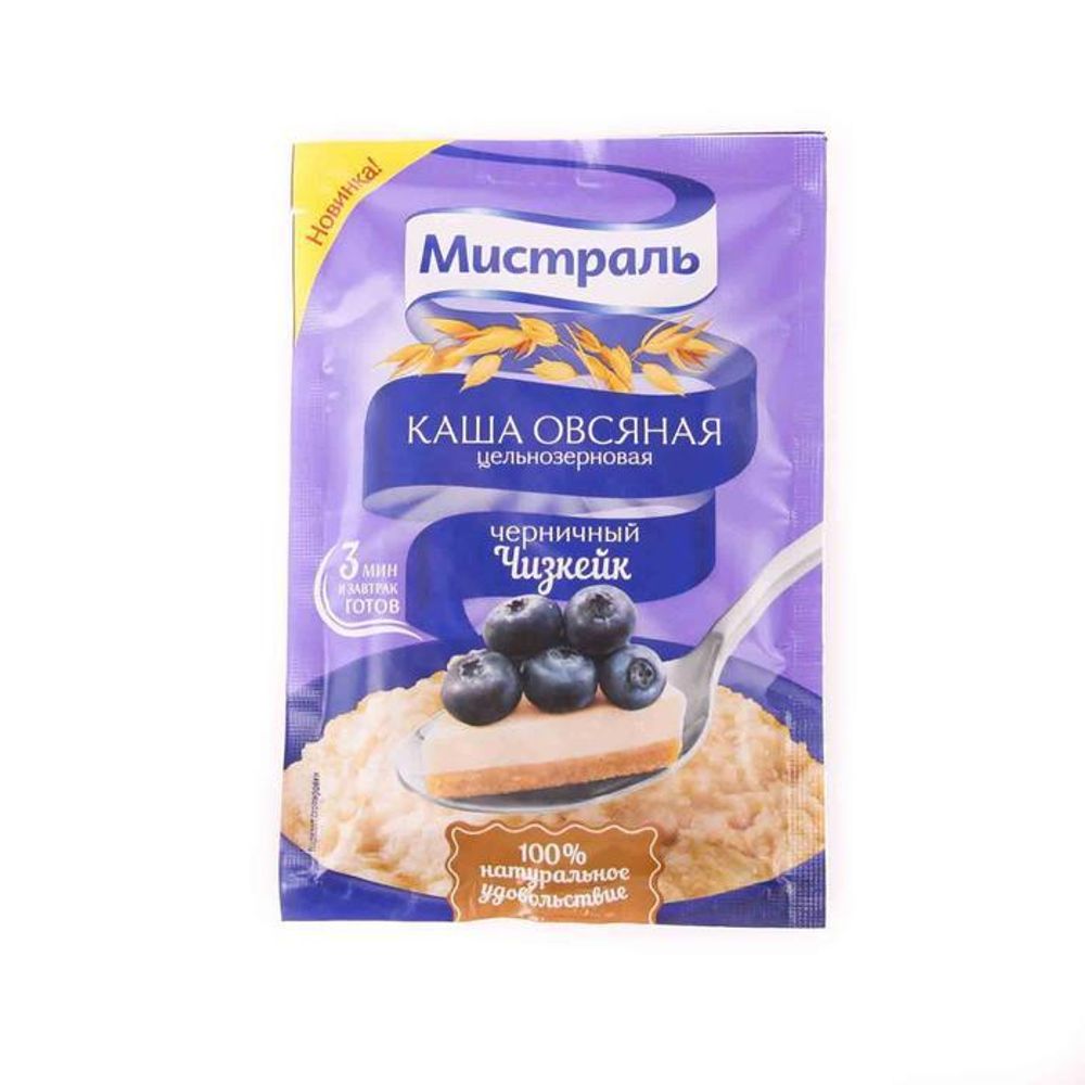 1373                Каша овсяная Мистраль «Черничный чизкейк» 40г