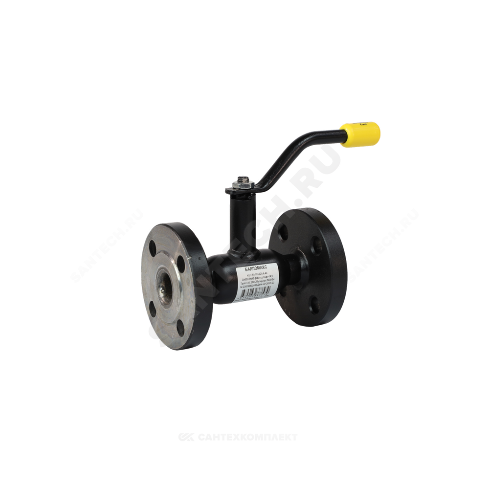 Кран шаровой сталь 09Г2С Ballomax КШТ 60.103 Ду 15 Ру40 фл L=130мм BROEN КШТ 60.103.015.А.40
