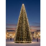 Комплект освещения "Классик" теплый-белый цвет, для уличных ёлок 14 м.