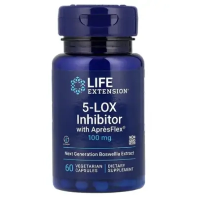 Life Extension, 5-LOX Inhibitor with ApresFlex 100mg 60 caps | Life extension, ApresFlex bilan 5-LOX blokatori, 100 mg, 60 kapsula