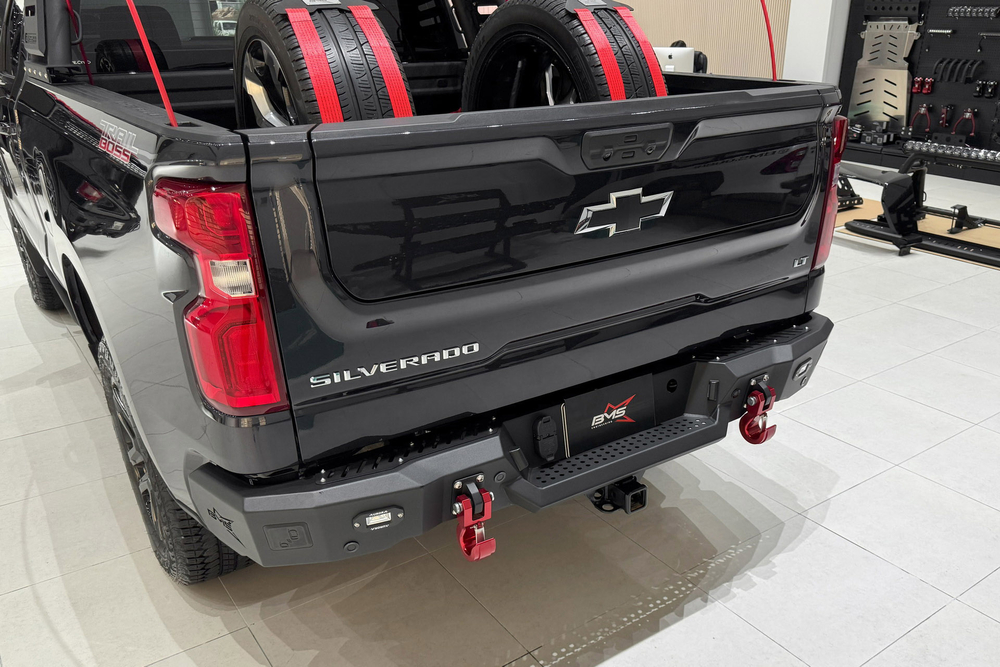 Бампер силовой задний BMS PRO-Line для Chevrolet Silverado 2018-2026