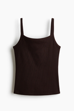 Хлопковый топ на бретелях - H&M
