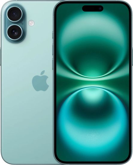 Смартфон Apple iPhone 16 512 ГБ Бирюзовый (nano SIM+eSIM)