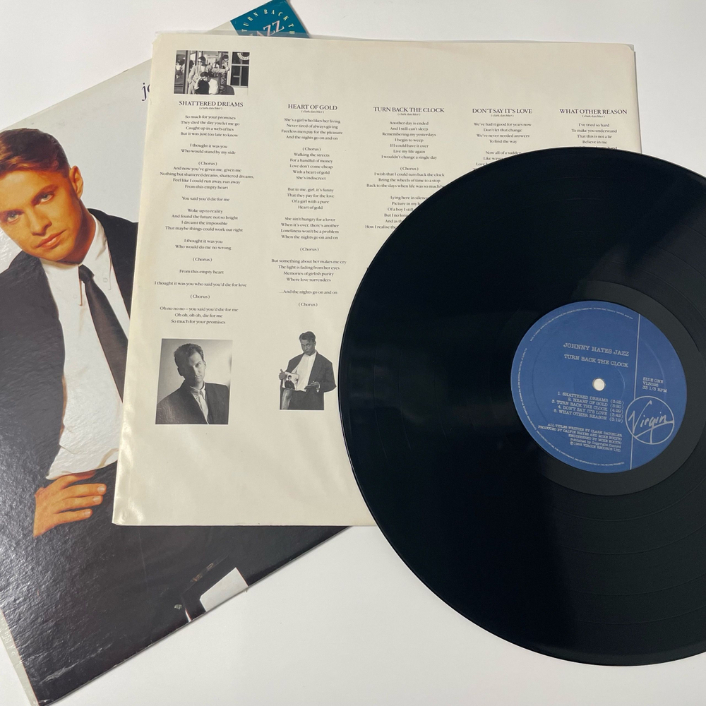 Винтажная виниловая пластинка LP Johnny Hates Jazz, Turn Back The Clock (Канада 1988)