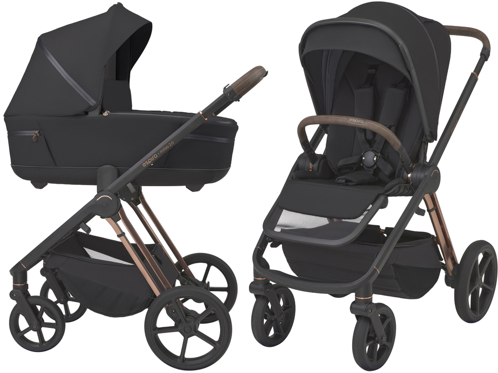 Детская коляска 2 в 1 Espiro Miloo 2.0 310 diamond black