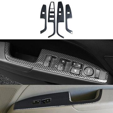 Накладки на панели стеклоподъемников Hyundai Elantra AD6 2015-2020 карбон