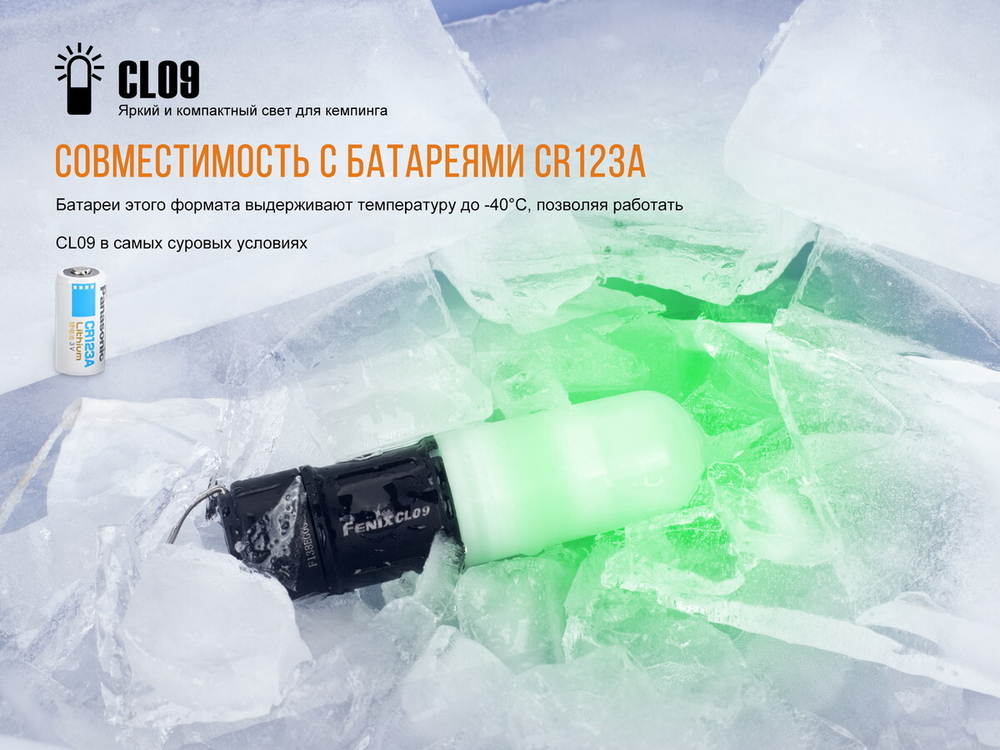Фонарь Fenix CL09 серый, CL09GY