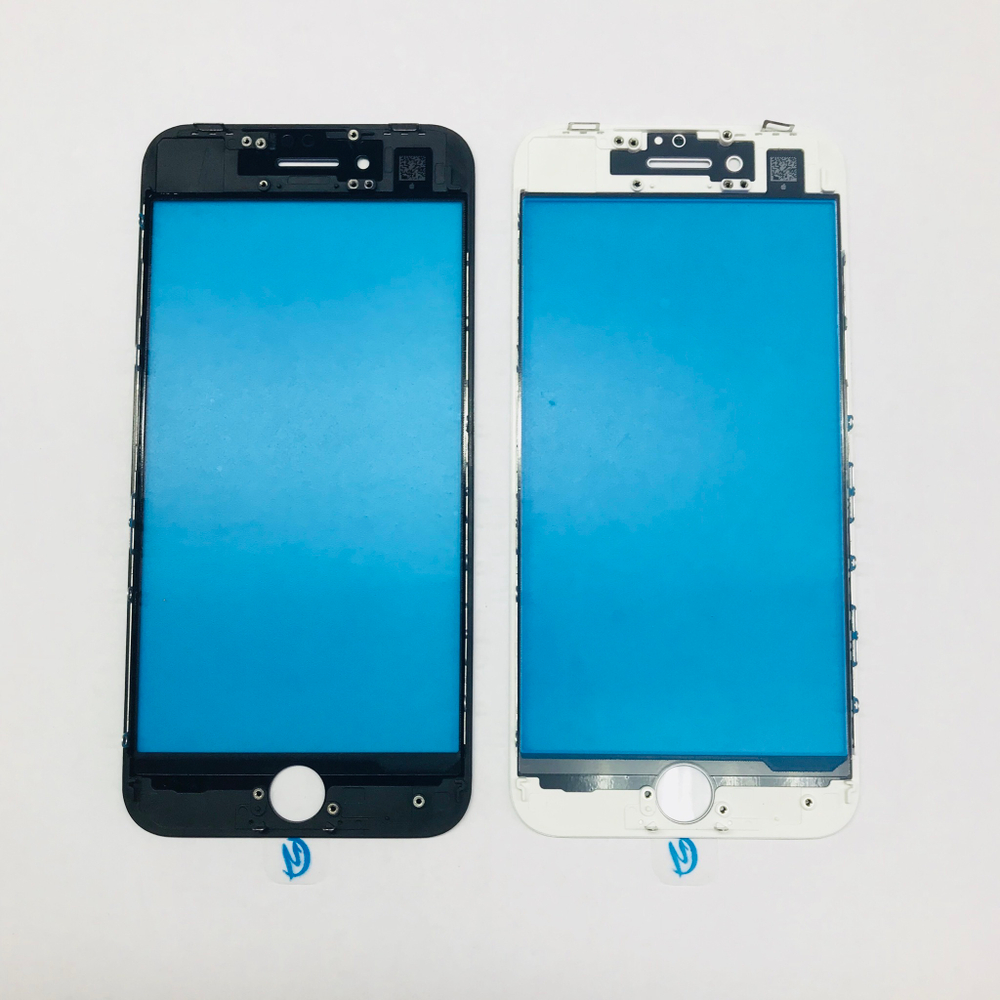 Стекло фронтальное с OCA, на IPhone 8/ 8 Plus в сборе с рамкой