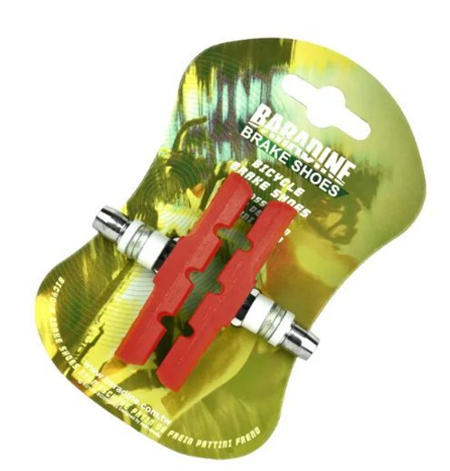 Колодки тормозные Baradine 947V, МТВ, 70мм, красные (10702070/210721/0222397, Китай)