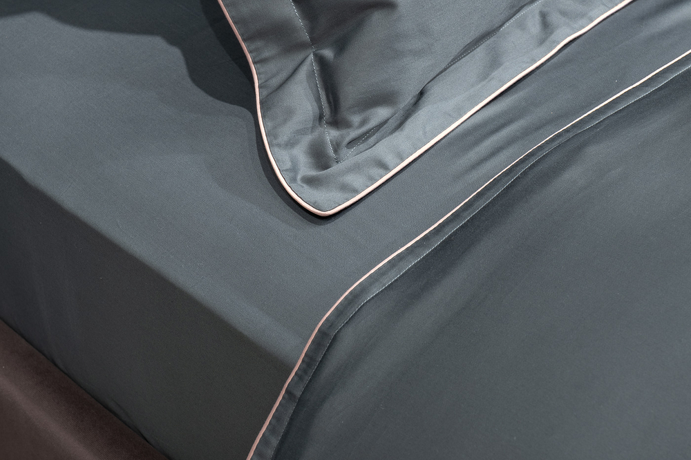 Простыня 270x280 Garda Decor зеленая