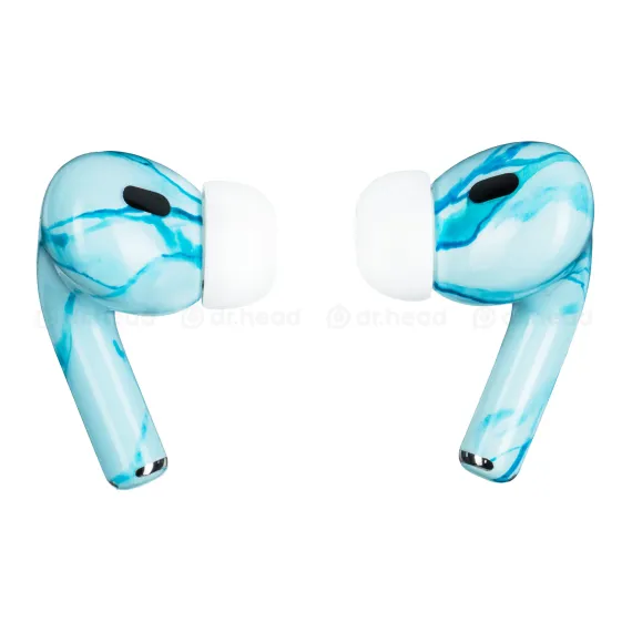 Apple AirPods Pro 2 USB-C Light Blue Marble Gloss