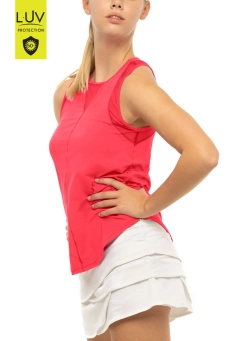 Топ теннисный Lucky in Love Luv Chill Out Tank Women - coral crush