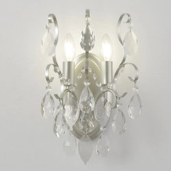 Бра Crystal Lux ESMIRALDA AP2 SILVER