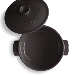 Кастрюля с крышкой Emile Henry Charcoal, 29.5 см