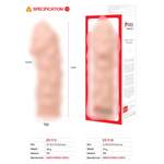 Насадка на пенис с бугорками телесная TPR KOKOS Extreme Sleeves ES-011-M