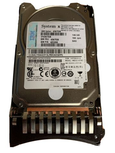 Жесткий диск IBM 146GB 2.5" 10K SAS 43W7536