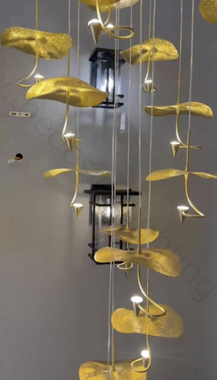 Pendant design lamp Gold Moon by Catellani & Smith (3 lampshade )