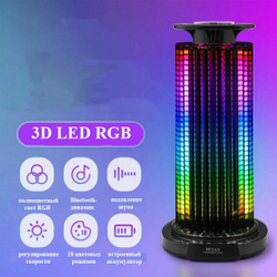 Светильник RGB, настольный ночник, цветомузыка, Bluetooth-динамик