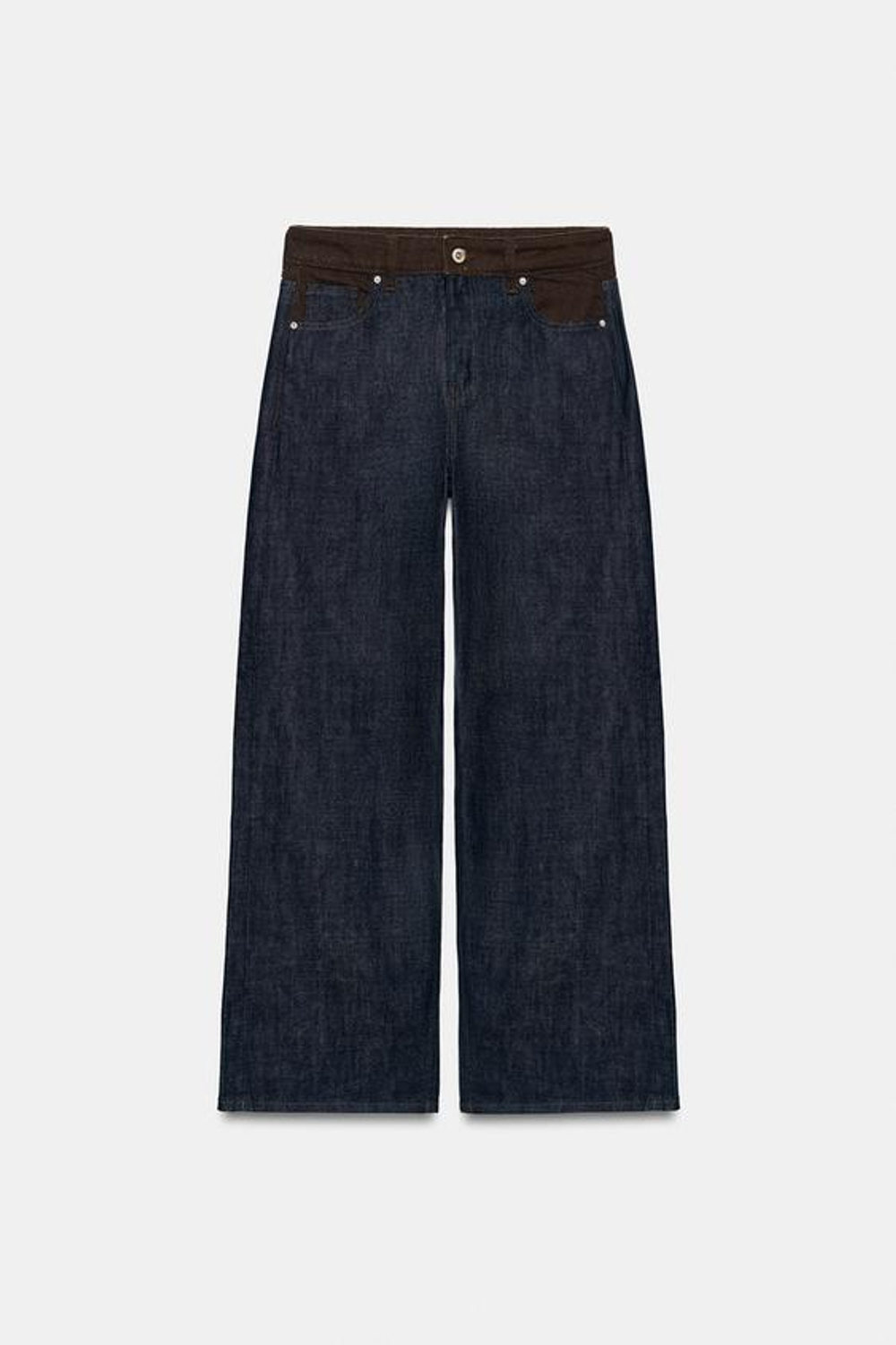ZARA ДЖИНСЫ Z1975 BARREL С ВЫСОКОЙ ПОСАДКОЙ, СИНИЙ