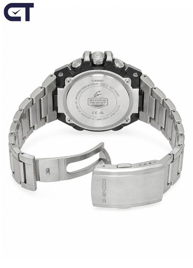 CASIO GST-B1000D-2ADR G-SHOCK мужские наручные часы — компактная G-STEEL с синим циферблатом, Tough Solar и Bluetooth