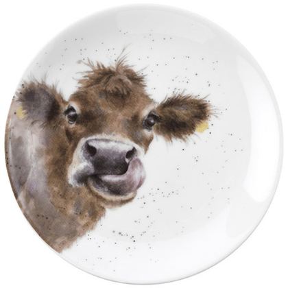 Тарелка десертная 16.5см Забавная фауна Корова Royal Worcester