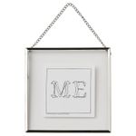 Фоторамка IKEA LERBODA (ЛЕРБОДА), Серебристый, 16x16 см