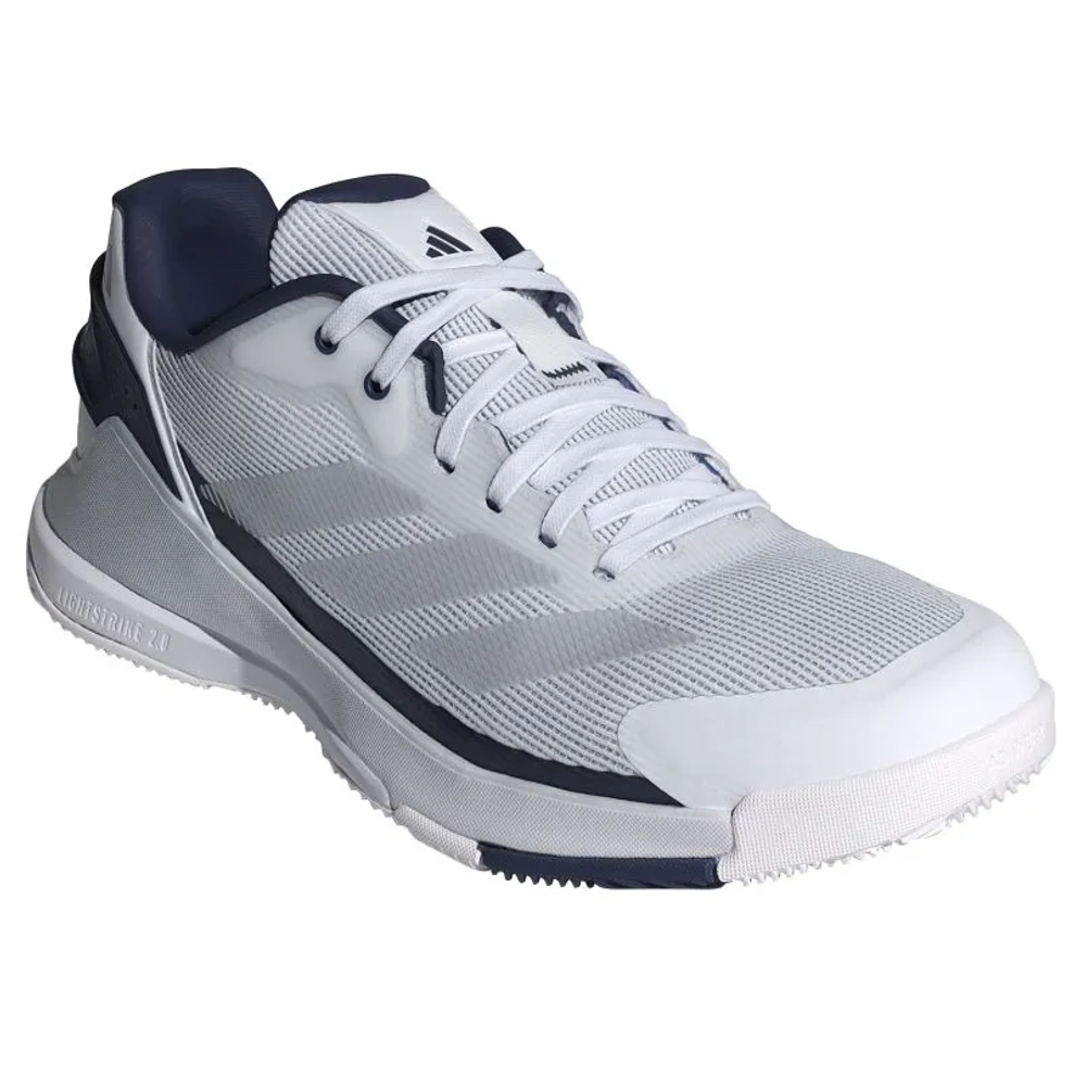 Мужские кросовки для Padel Adidas Crazyquick LS Padel M - cloud white/silver metallic/dark blue