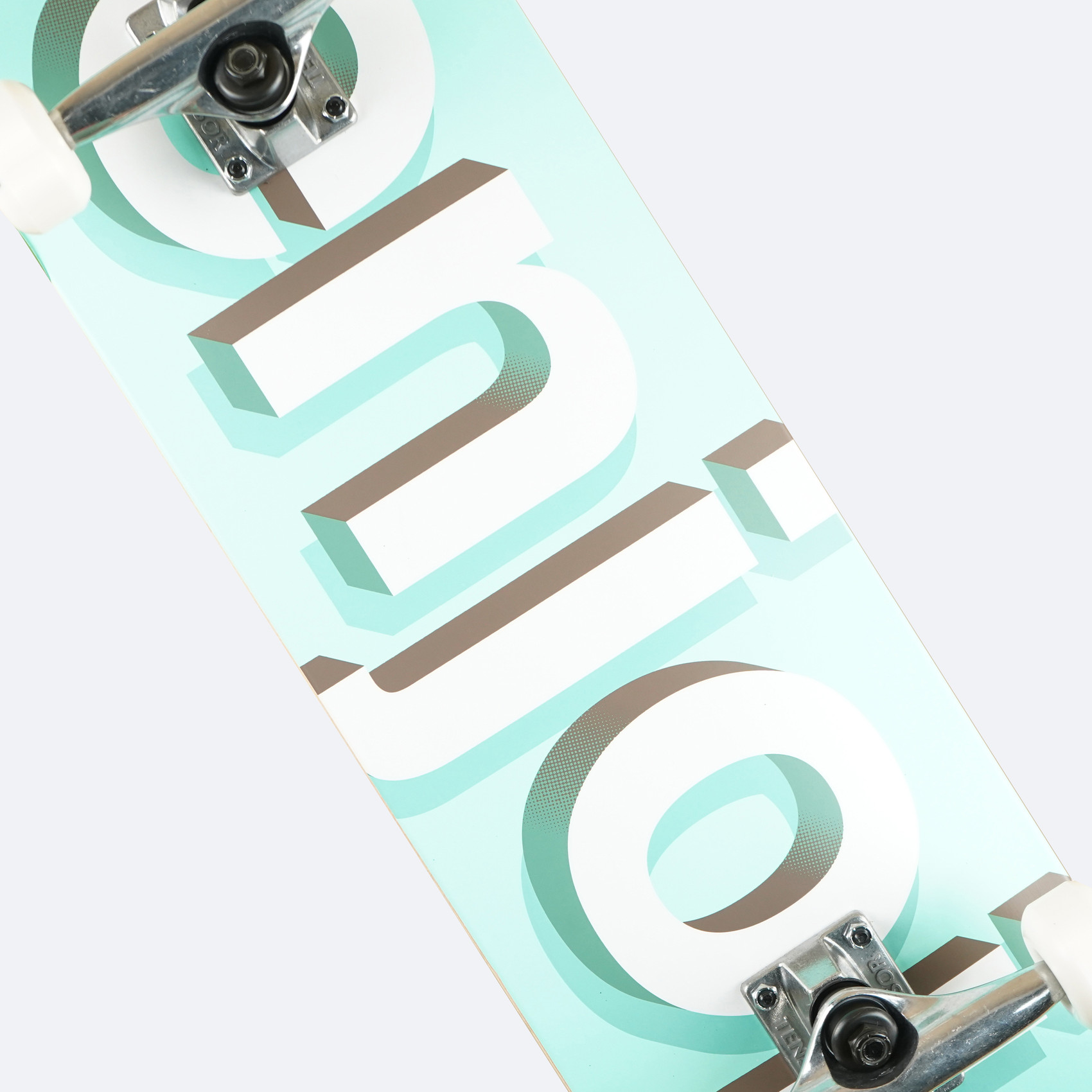 Скейтборд в сборе Enjoi Helvetica Neue FP Aqua артикул: - купить в магазине Дайс