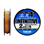 Шнур плетеный SUNLINE INFINITIVE 4 200 (5C) #0.6/12lb