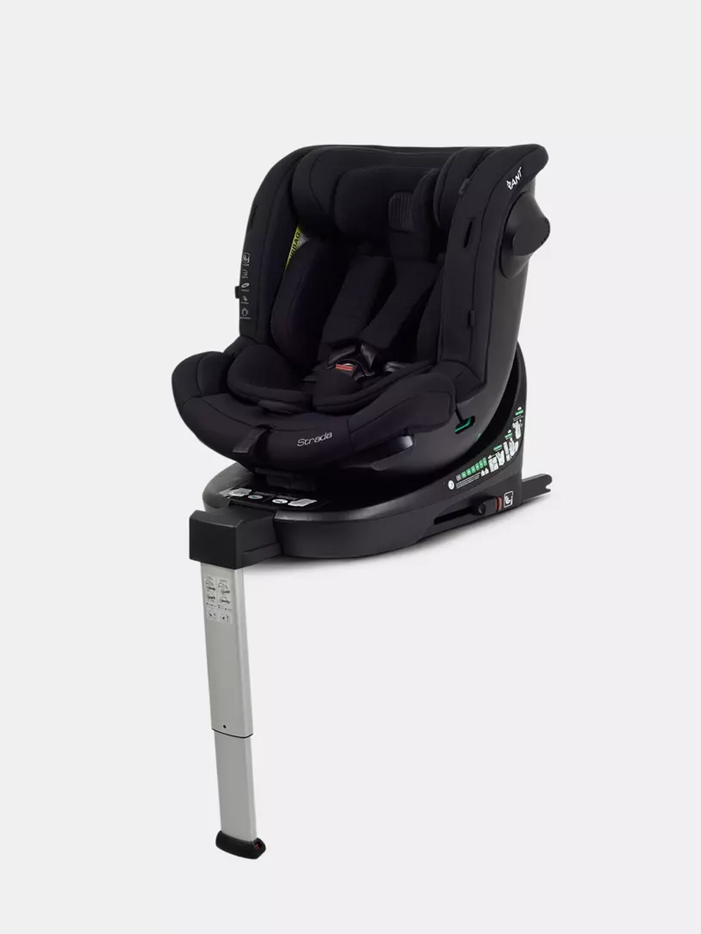 Автокресло RANT AY9591 Pro Страда (Strada) isofix Черный (Black) (40-150см)