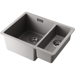 Мойка кухонная Omoikiri Kata 55-2-U-GR Artgranit, leningrad grey