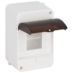 Корпус пластиковый навесной ЭРА SIMPLE КМПн 1/4 IP30 прозрачная крышка белый | Корпуса пластиковые распределительные