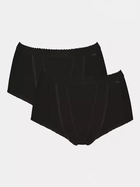 Трусы женские Sloggi Control Maxi коррекция живота 2шт черн