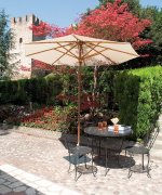 Зонт профессиональный Ø3.5 м Scolaro Palladio Standard, натуральный, слоновая кость
