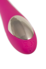 Ярко-розовый стимулятор G-точки G-Stalker - 19,5 см. (Цвет: ярко-розовый)