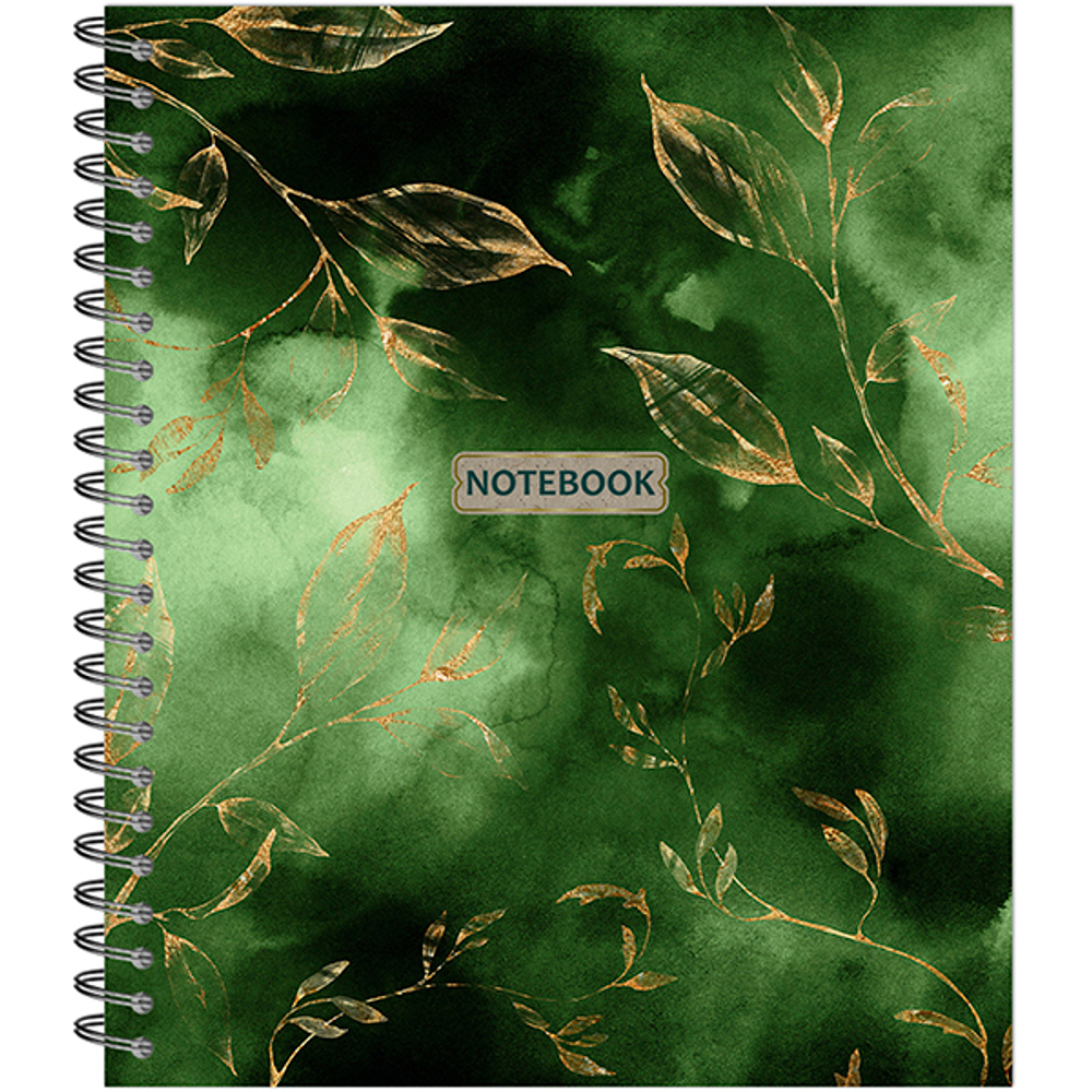 НОВИНКА! ТЕТРАДЬ ОБЩАЯ 96 ЛИСТОВ НА СПИРАЛИ “Gold Floral Pattern”